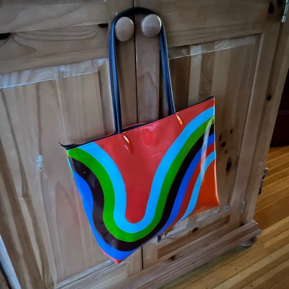Art Deco Vinyl Tote - Picture 1 of 3